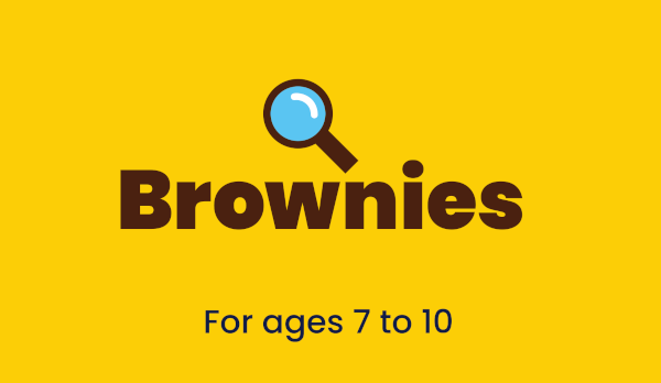 The Brownies logo with text 'For ages 7 to 10'