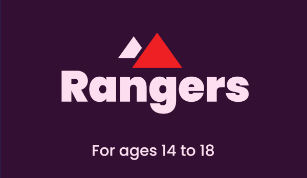 The Rangers logo with text 'For ages 14 to 18'